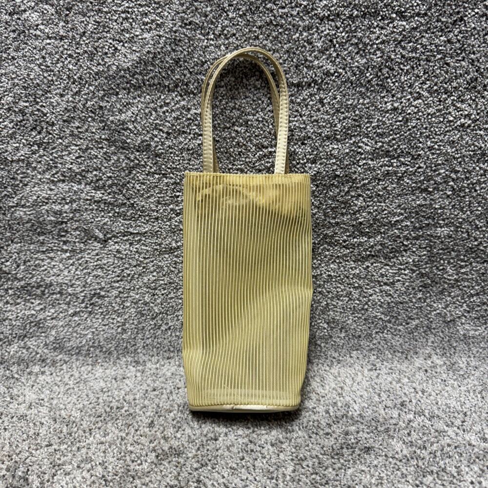 ARBONNE TALL GOLD MESH SKINCARE BAG Cosmetic Travel Empty